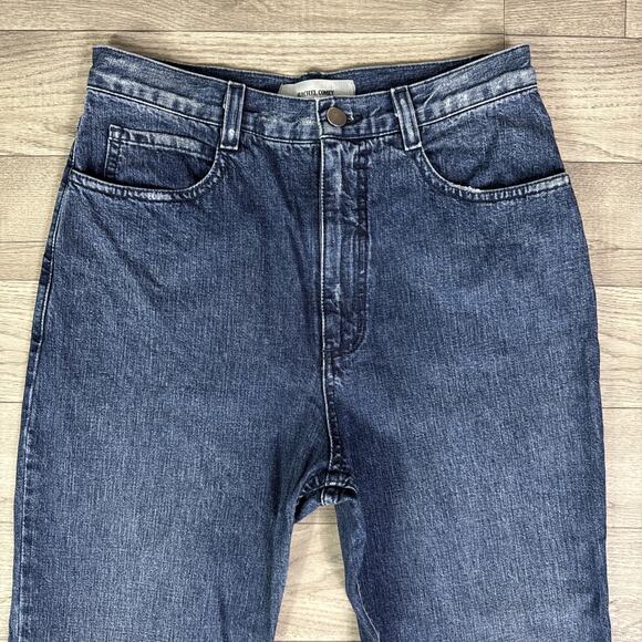 Rachel Comey Slim Legion Raw Hem Medium Wash Cropped Flare Jeans sz 4 - Picture 3 of 8